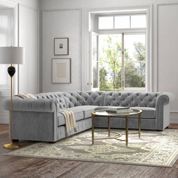 Kelly Clarkson Home Alana 7 - Piece Upholstered Sectional & Reviews ...