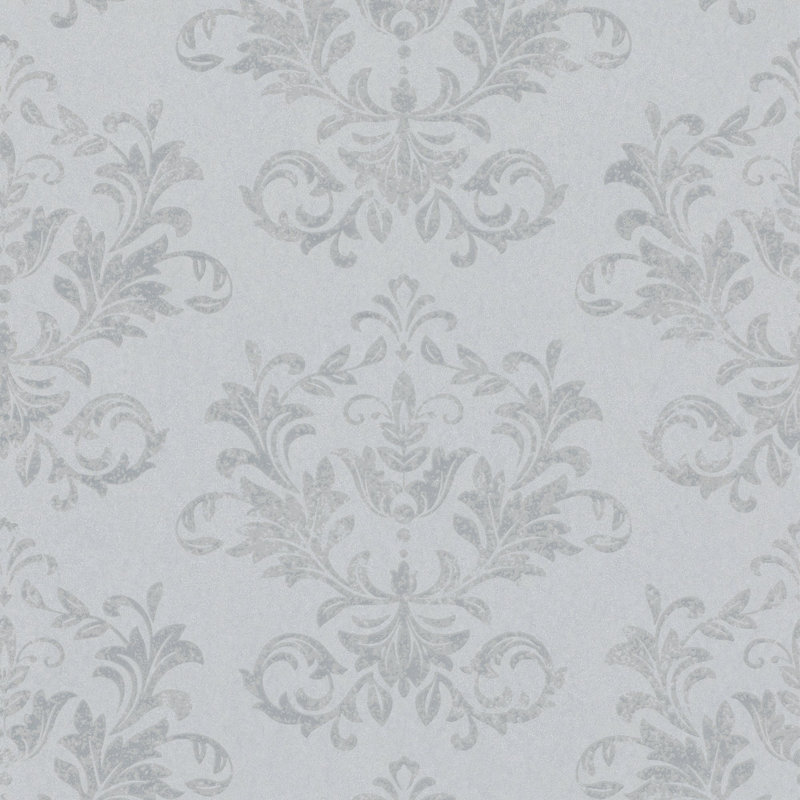 Rouleau de papier peint Hotel Damask, Argent argent