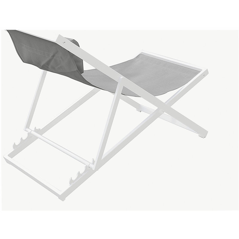 Chaise longue d'extérieur en aluminium pour patio