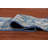 Blue Geometric Oushak Vegetable Dye Runner Rug