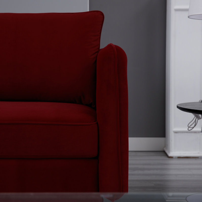 Lit confortable douillet pour le bureau - fauteuil rembourré en velours moderne avec coussin à ressorts doux et tapis antidérapants