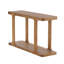 Console Braden avec pieds en bois massif et plateau de table épais
