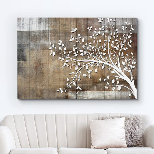 https://assets.wfcdn.com/im/34118233/resize-h600-w600%5Ecompr-r85/1908/190863748/Large+White+Tree+Branch+With+Leaves+On+Wood+Effect+Background+Wall+Art+On+Canvas+Print.jpg