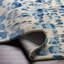 Tapis bleu abstrait touffeté à la main-934335993