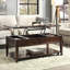 Table basse avec plateau relevable