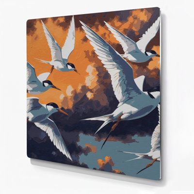 Art mural en métal oiseaux