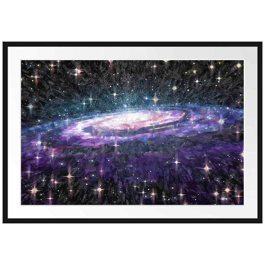 Gerahmter Fotodruck Spiral Galaxy in Space