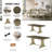 Dakarri Solid Wood Base Dining Table