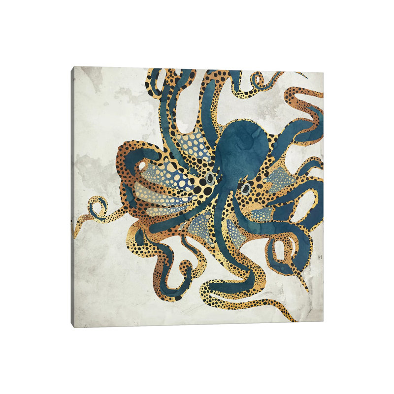 Underwater Dream VI - impression d'art graphique, Toile tendue, Sans cadre, H 37 po x l 37 po