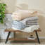 Ensemble d'édredon réversible 100% coton 3 pièces avec taies décoratives-95063026-95063027