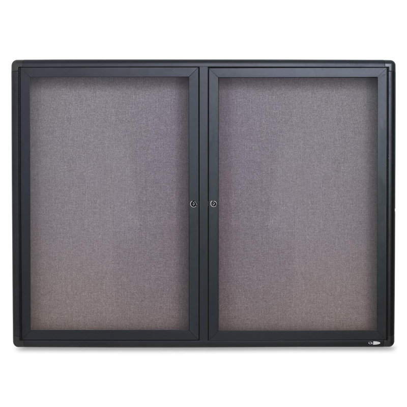 Quartet® No Fabric Enclosed Cabinet Bulletin Board
