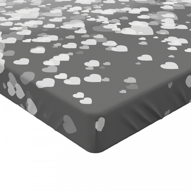Microfiber Patterned Fitted Sheet, Queen Fitted Sheet