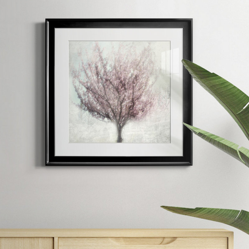«Blossoms of Spring I», reproduction d'art sur toile encadrée, Papier encadré noir, H 17,5 po x l 17,5 po x P 1,5 po