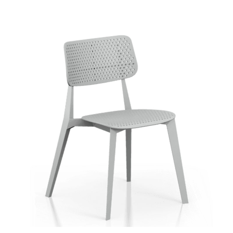 Chaise de patio Stellar, Gris clair