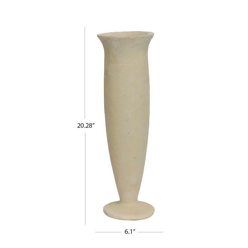 Crossville Terracotta Floor Vase, 20.28" H x 6.1" W x 6.1" D