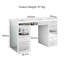 Ninian Vanity Dressing Table with 13-Drawers Glass top 130cm Wide-831776077