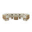 Circular Modular Outdoor 6 - Piece Teak Conversation Set-814384862