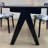 Black Retro Design Rectangular Dining Table-1923816104