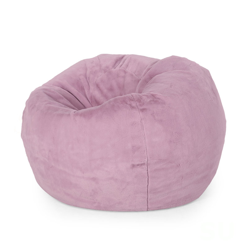 Fauteuil à billes arrondi 3 pieds Kavel, lavande