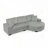 L-Shaped Modular Convertible Sofa-824915417