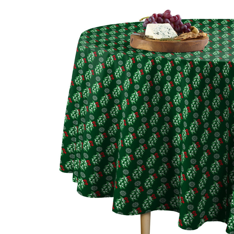 Maynard Geometric Round Tablecloth, 60" W x 60" L
