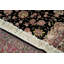 Tapis noir et rose noué à la main de haute qualité