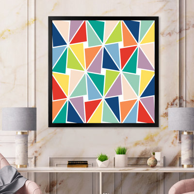 " Multicolored Triangle Pattern "