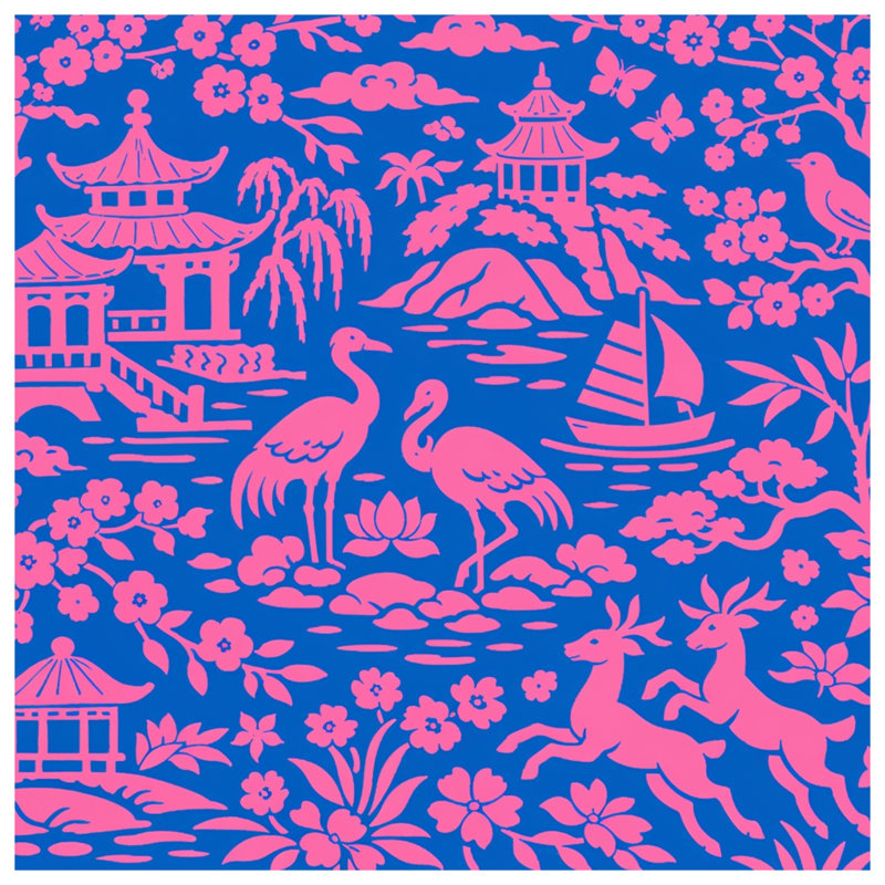 Tapisserie murale «Pink», H 68 po x l 80 po avec 4 œillets