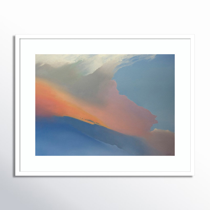 «Gulf Stream Clouds» par Cap Pannell - impression encadrée, Papier encadré blanc, H 26 po x l 33 po
