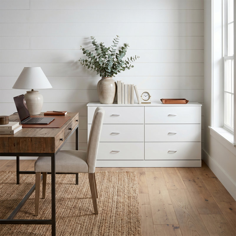 Cleason 59" W Modern Contemporary 6 Drawer Dresser