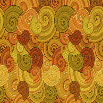 Tapis abstrait jaune / brun / vert