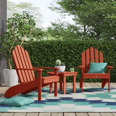 Outdoor Furniture Anette Plastic Folding Adirondack Chair