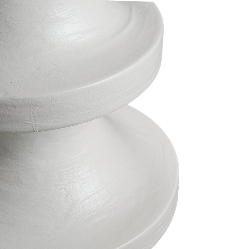 Spiral Occasional Table hand-moulded in Lime Plaster