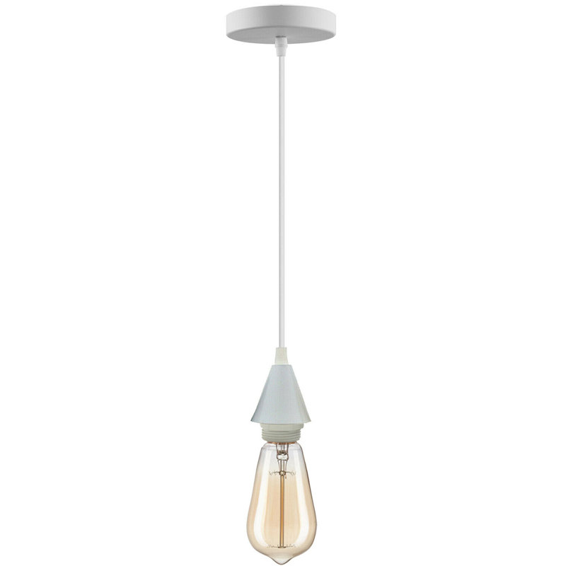Barnette 1 - Light Single Pendant, White