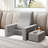 3-Piece Reading Pillow Set Extra Large Lap Desk w/ Coaster Back Cushion Gray