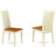L'ensemble de table de cuisine 5 pièces pour 4 personnes comprend une table de salle à manger rectangulaire avec rallonge papillon et 4 chaises de salle à manger, babeurre et cerise-1098687460-1113607530-1198814243