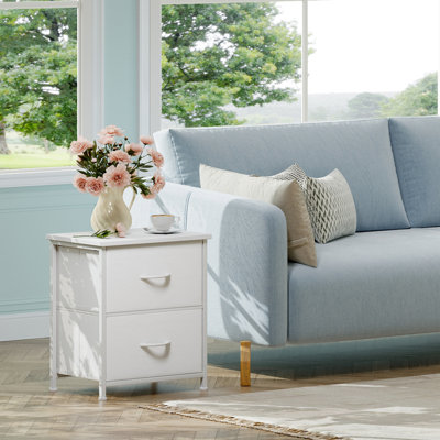 Table de chevet, petite commode à 2 tiroirs Boutique, table de chevet légère et portable pour chambre d'enfant