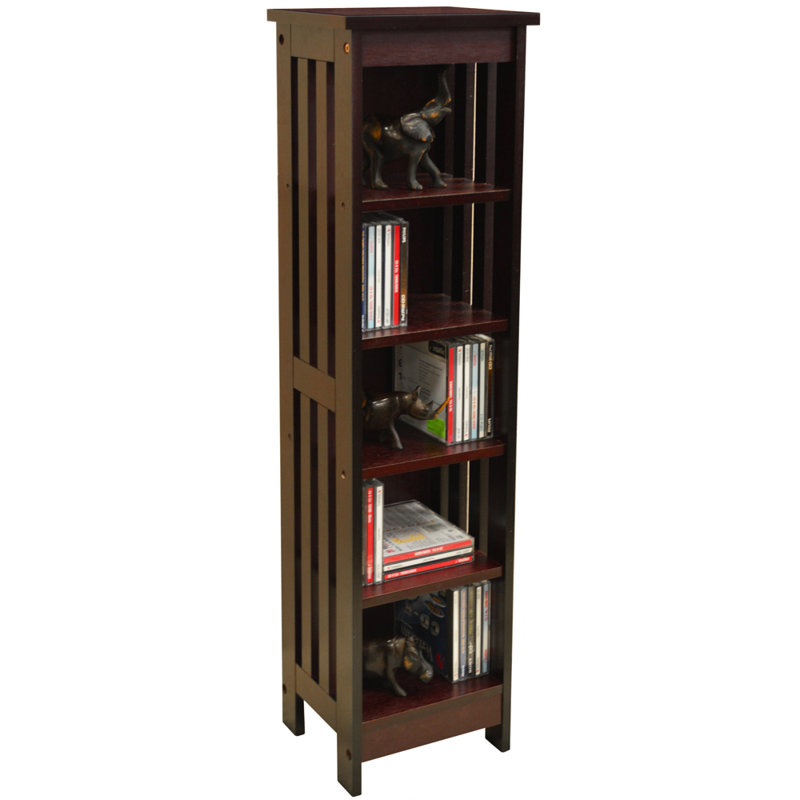 92cm H Media Shelves, Dark Brown