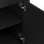  Meuble-lavabo 31 po avec lavabo, armoire avec portes à fermeture en douceur, tablette réglable et design incurvé, noir-146086628