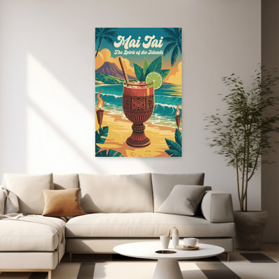 Mai Tai Island Escape 1 Piece Wrapped Canvas Wall Art