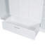 Lit escamotable simple avec tablettes de chevet et garde-robe