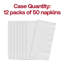 Serviettes de table en papier blanc - 600 serviettes