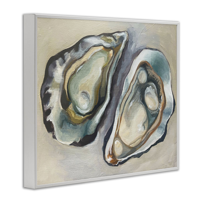  «Two Oysters Traditional», estampe numérique encadrée par Daphne Polselli, H 16 po x l 20 po