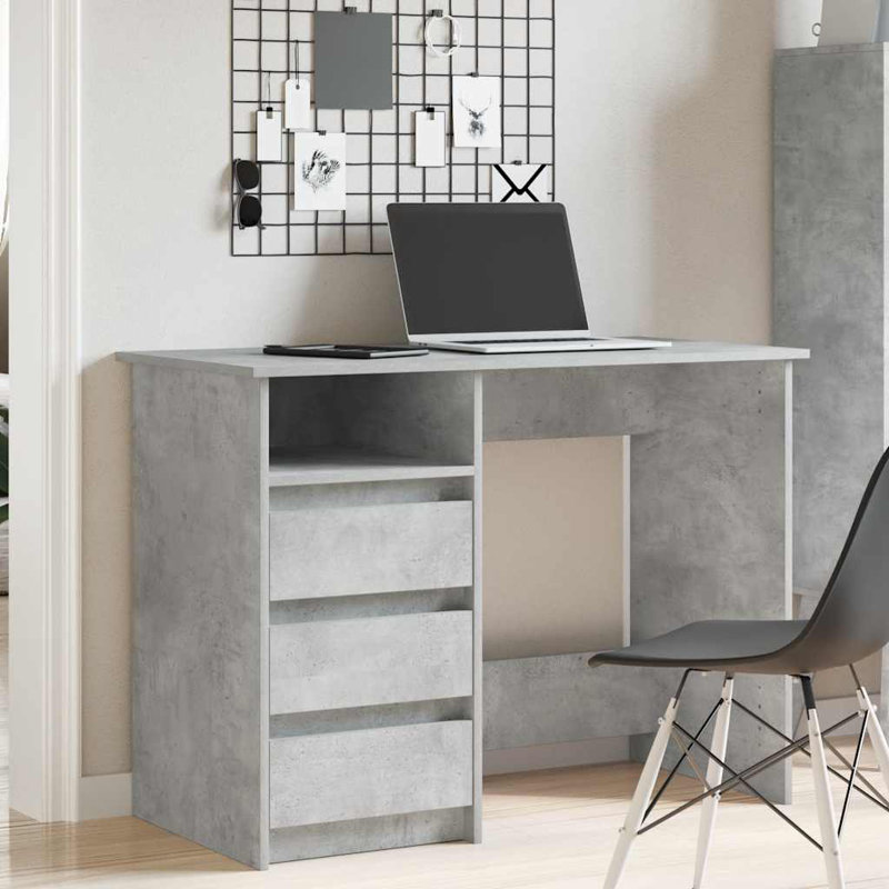 Socher Writing Desk, Concrete Grey