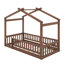Structure de lit en bois avec clôture-1457319808