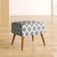 Elwyn 50cm Wide Rectangle Geometric Footstool Ottoman