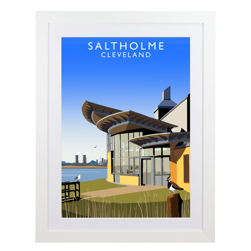'Salthome Cleveland' by Richard O'Neil - Print, 43.5 cm H x 33.5 cm W x 2.2 cm D, White Wood Frame