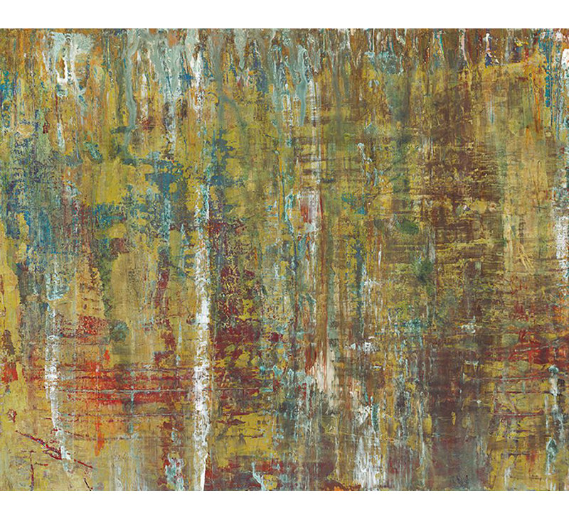 «Lonely Fire I» par Chelsea Art Studio - impression, Gel coupé au couteau, H 40 po x l 60 po x P 1,5 po