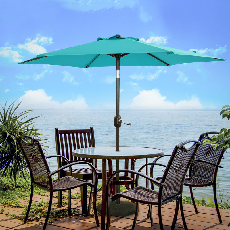 Parasol Sawyer, 84.6" H x 90" W x 90" D, Turquoise