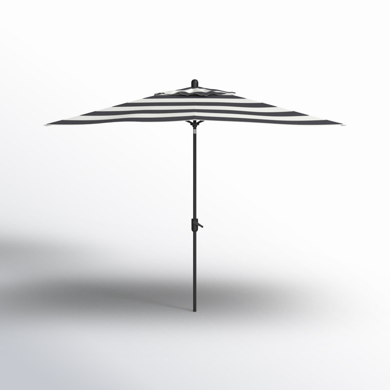 Parasol de marché rectangulaire 12 pi x 6 pi 5 po Kidder, Noir